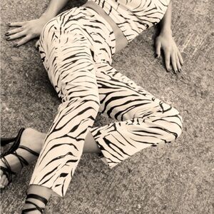 Zara pant zebra design soft lightweight material size M